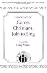 Concertato on Come, Christians, Join to Sing SATB choral sheet music cover